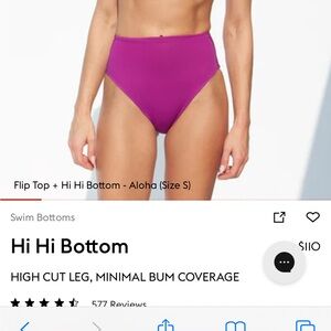 LEFT ON FRIDAY- Hi Hi Bottom SIZE L (Aloha)